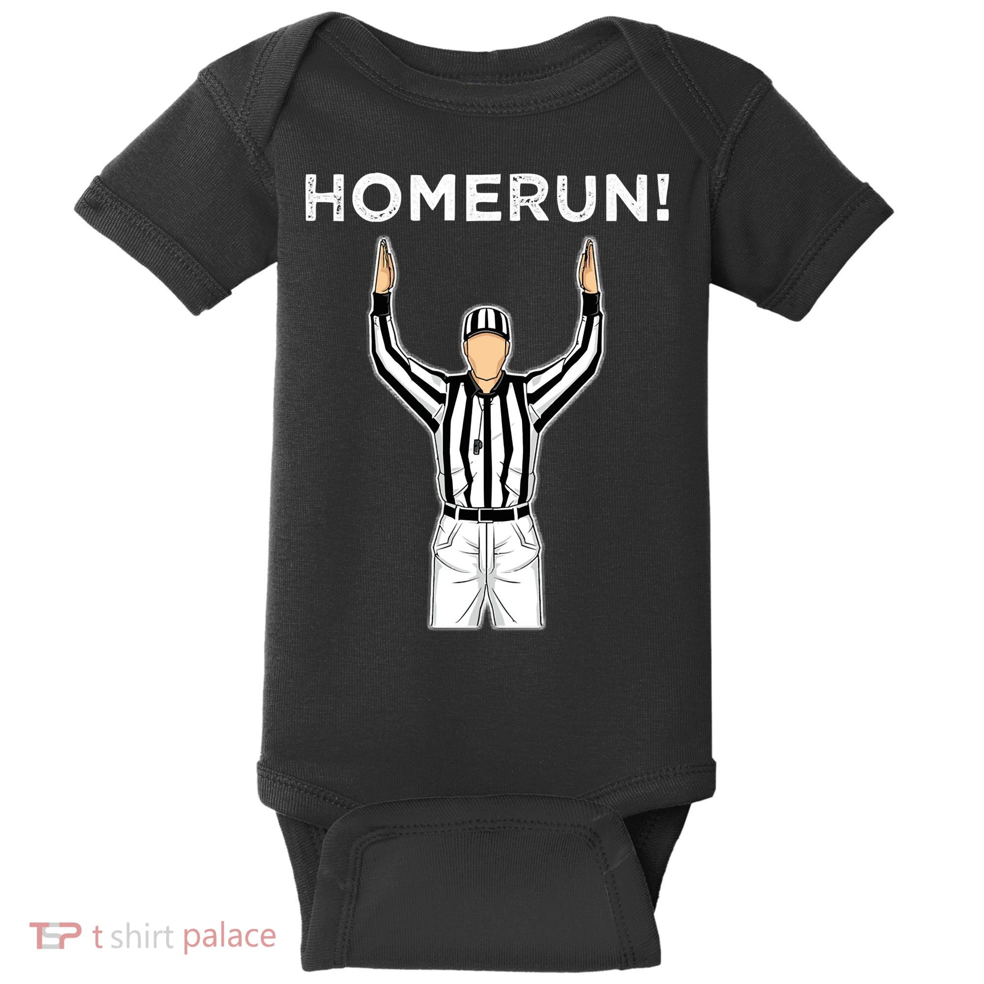 Funny HomeRun Baseball Football Up Baby Bodysuit