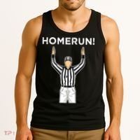 Funny HomeRun Baseball Football Up Tank Top thumb 3