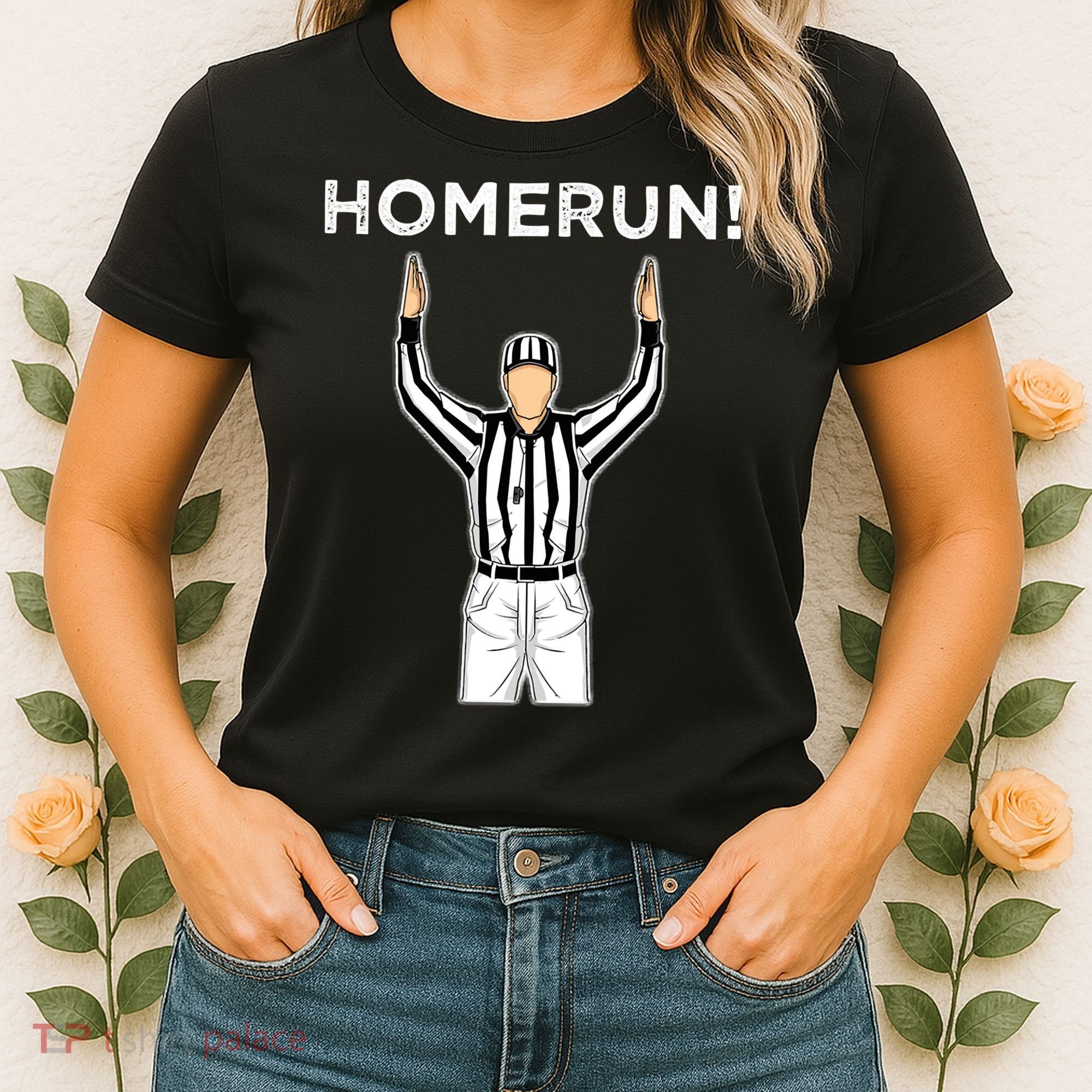 Funny HomeRun Baseball Football Up Women's T-Shirt