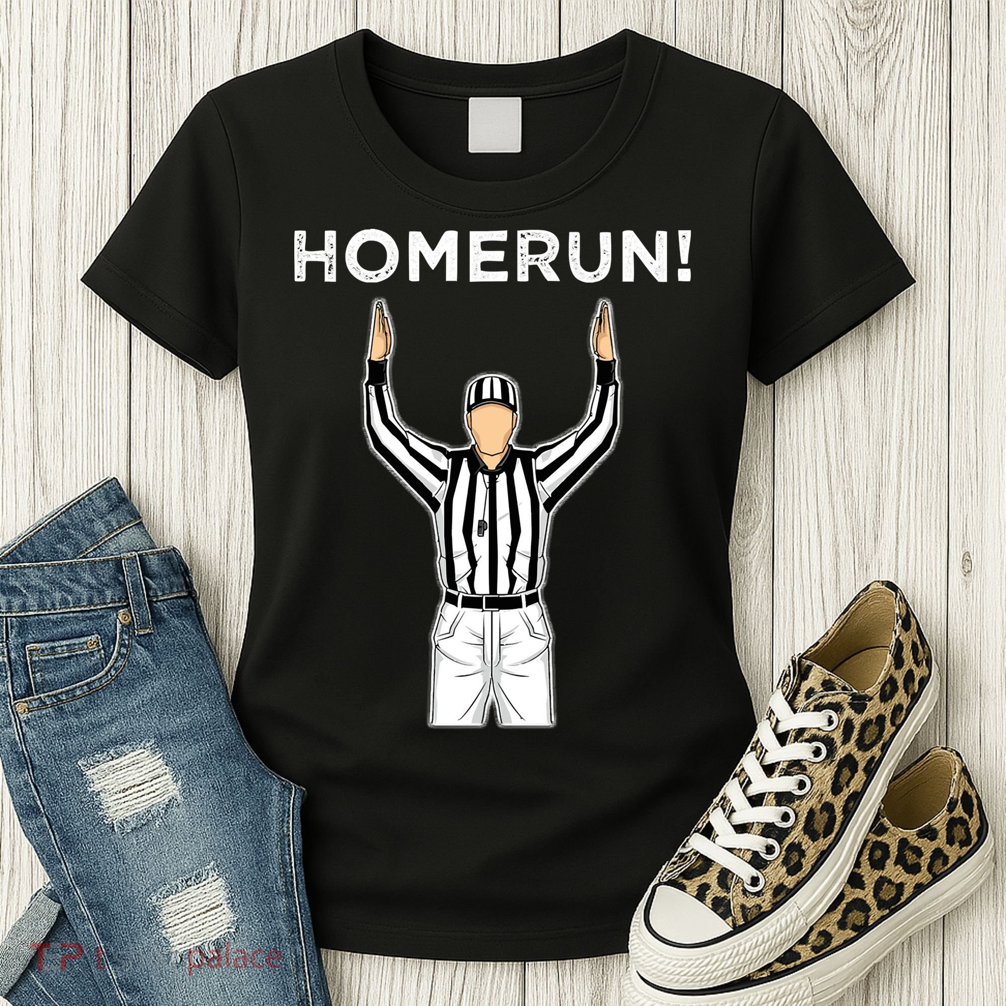 Funny HomeRun Baseball Football Up Women's T-Shirt