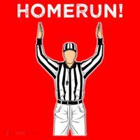 Funny HomeRun Baseball Football Up Santa Hat thumb 1