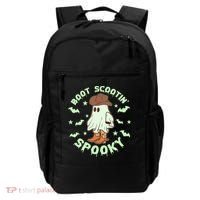 Funny Halloween Boot Scootin Spooky Cowboy Ghost Backpack thumb 0