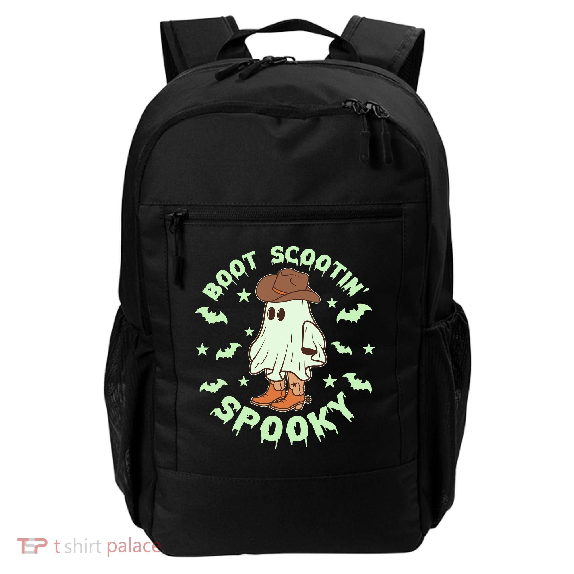 Funny Halloween Boot Scootin Spooky Cowboy Ghost Backpack