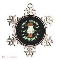 Funny Halloween Boot Scootin Spooky Cowboy Ghost Ornament thumb 0