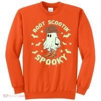 Funny Halloween Boot Scootin Spooky Cowboy Ghost Sweatshirt thumb 0
