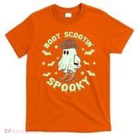 Funny Halloween Boot Scootin Spooky Cowboy Ghost T-Shirt thumb 0