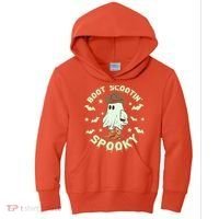 Funny Halloween Boot Scootin Spooky Cowboy Ghost Kids Hoodie thumb 0