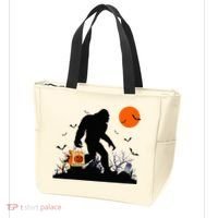 Funny Halloween Bigfoot Trick or Treating Bigfoot Tote Bag thumb 3