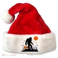 Funny Halloween Bigfoot Trick or Treating Bigfoot Santa Hat thumb 0