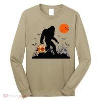 Funny Halloween Bigfoot Trick or Treating Bigfoot Long Sleeve Shirt thumb 0