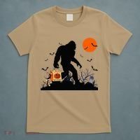 Funny Halloween Bigfoot Trick or Treating Bigfoot T-Shirt thumb 5