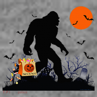 Funny Halloween Bigfoot Trick or Treating Bigfoot Hooded Wearable Blanket thumb 2
