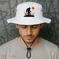 Funny Halloween Bigfoot Trick or Treating Bigfoot Bucket Hat thumb 2