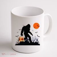Funny Halloween Bigfoot Trick or Treating Bigfoot Coffee Mug thumb 1