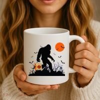Funny Halloween Bigfoot Trick or Treating Bigfoot Coffee Mug thumb 3