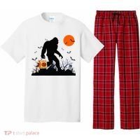 Funny Halloween Bigfoot Trick or Treating Bigfoot Pajama Set thumb 0