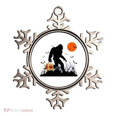 Funny Halloween Bigfoot Trick or Treating Bigfoot Ornament