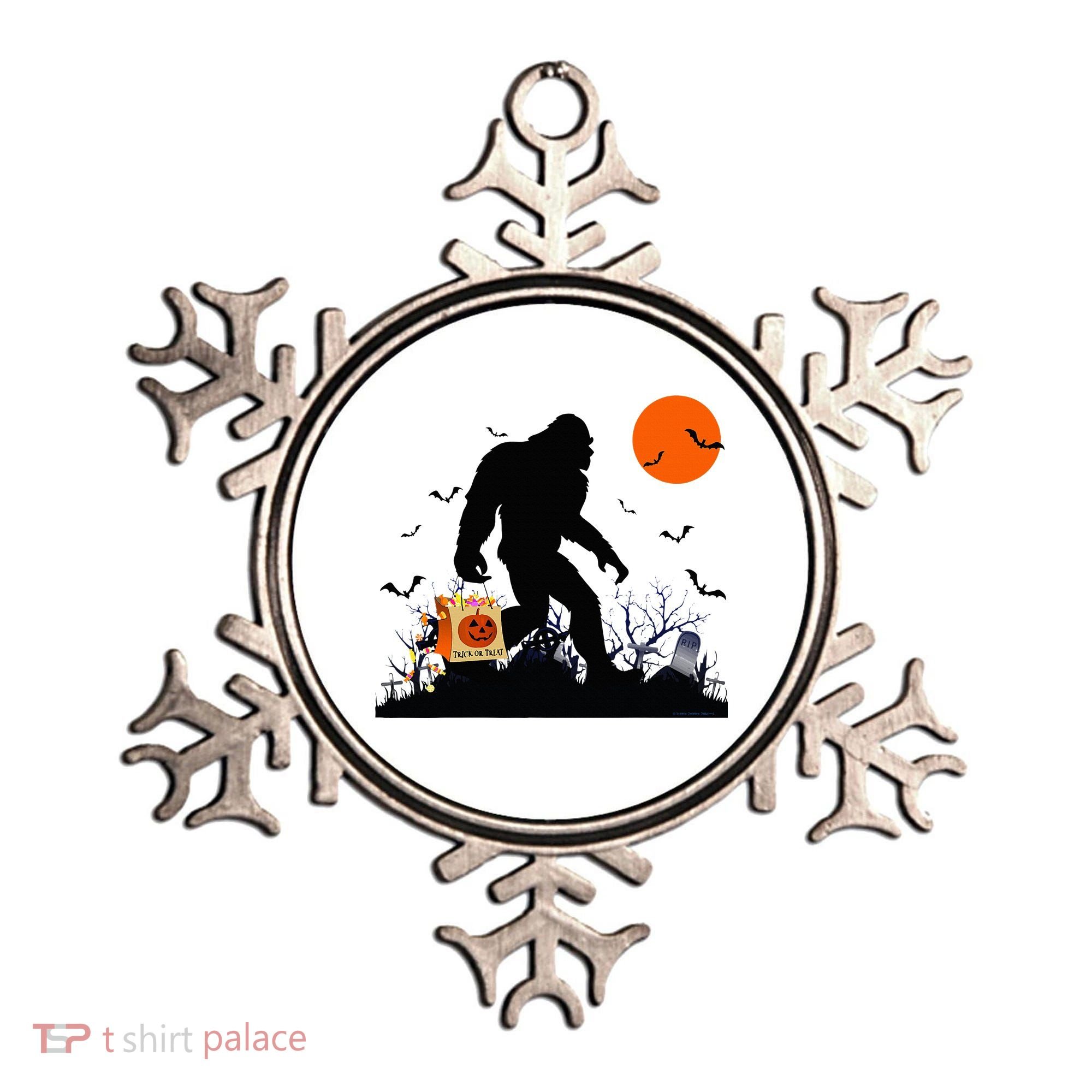Funny Halloween Bigfoot Trick or Treating Bigfoot Ornament