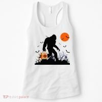 Funny Halloween Bigfoot Trick or Treating Bigfoot Women's Tank Top thumb 0