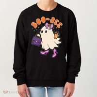 Funny Halloween BooJee Bougie Ghost Girl Women's Sweatshirt thumb 0