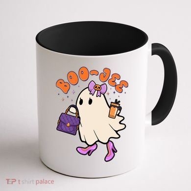 Funny Halloween BooJee Bougie Ghost Girl Coffee Mug back