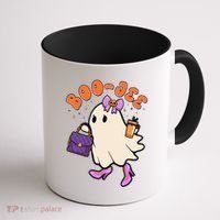 Funny Halloween BooJee Bougie Ghost Girl Coffee Mug thumb 1