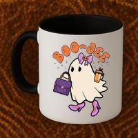 Funny Halloween BooJee Bougie Ghost Girl Coffee Mug thumb 2