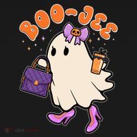 Funny Halloween BooJee Bougie Ghost Girl Women's Hoodie thumb 2