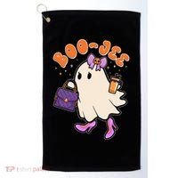 Funny Halloween BooJee Bougie Ghost Girl Golf Towel thumb 0
