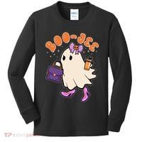 Funny Halloween BooJee Bougie Ghost Girl Kids Long Sleeve Shirt thumb 0