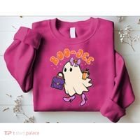 Funny Halloween BooJee Bougie Ghost Girl Sweatshirt thumb 2