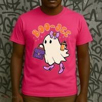 Funny Halloween BooJee Bougie Ghost Girl T-Shirt thumb 3