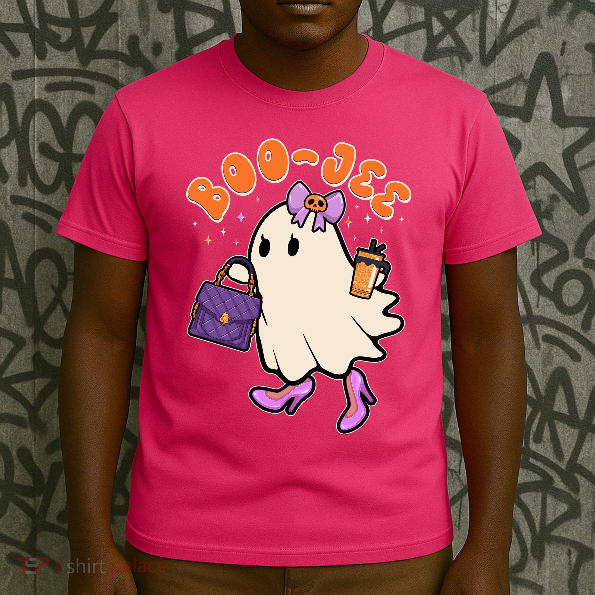 Funny Halloween BooJee Bougie Ghost Girl T-Shirt