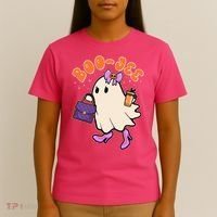 Funny Halloween BooJee Bougie Ghost Girl T-Shirt thumb 4