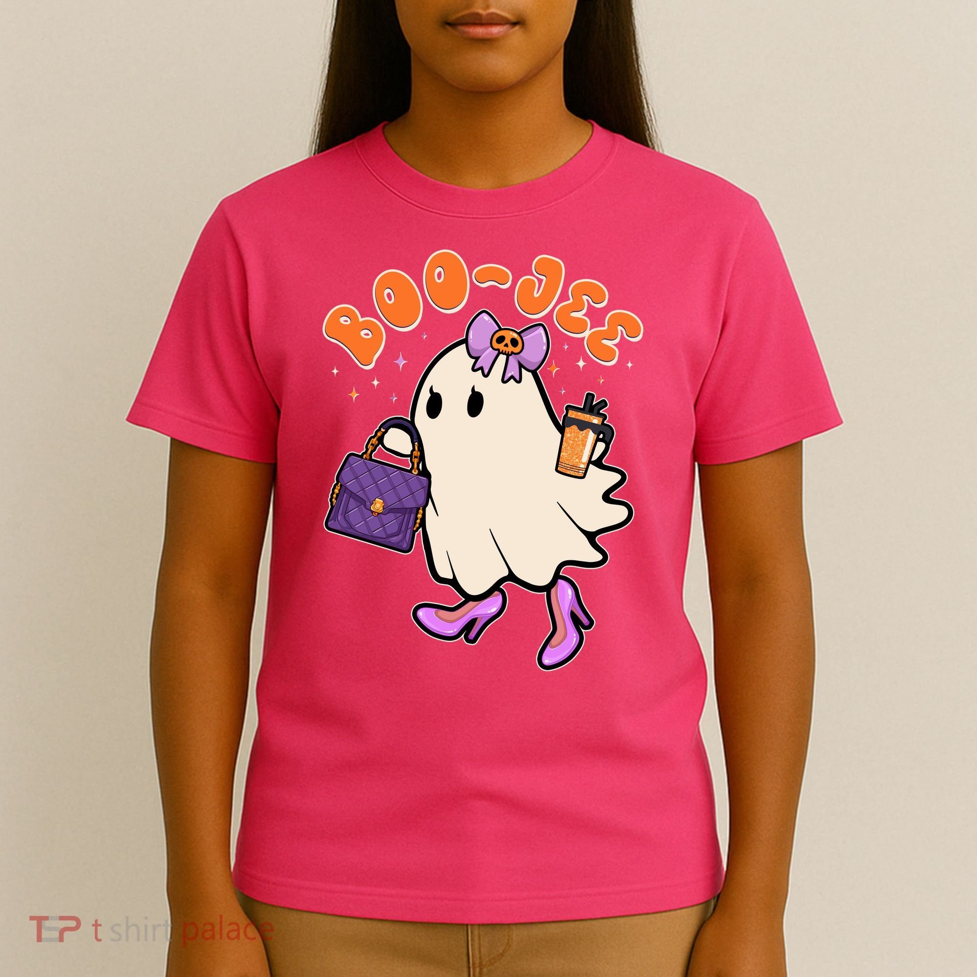 Funny Halloween BooJee Bougie Ghost Girl T-Shirt