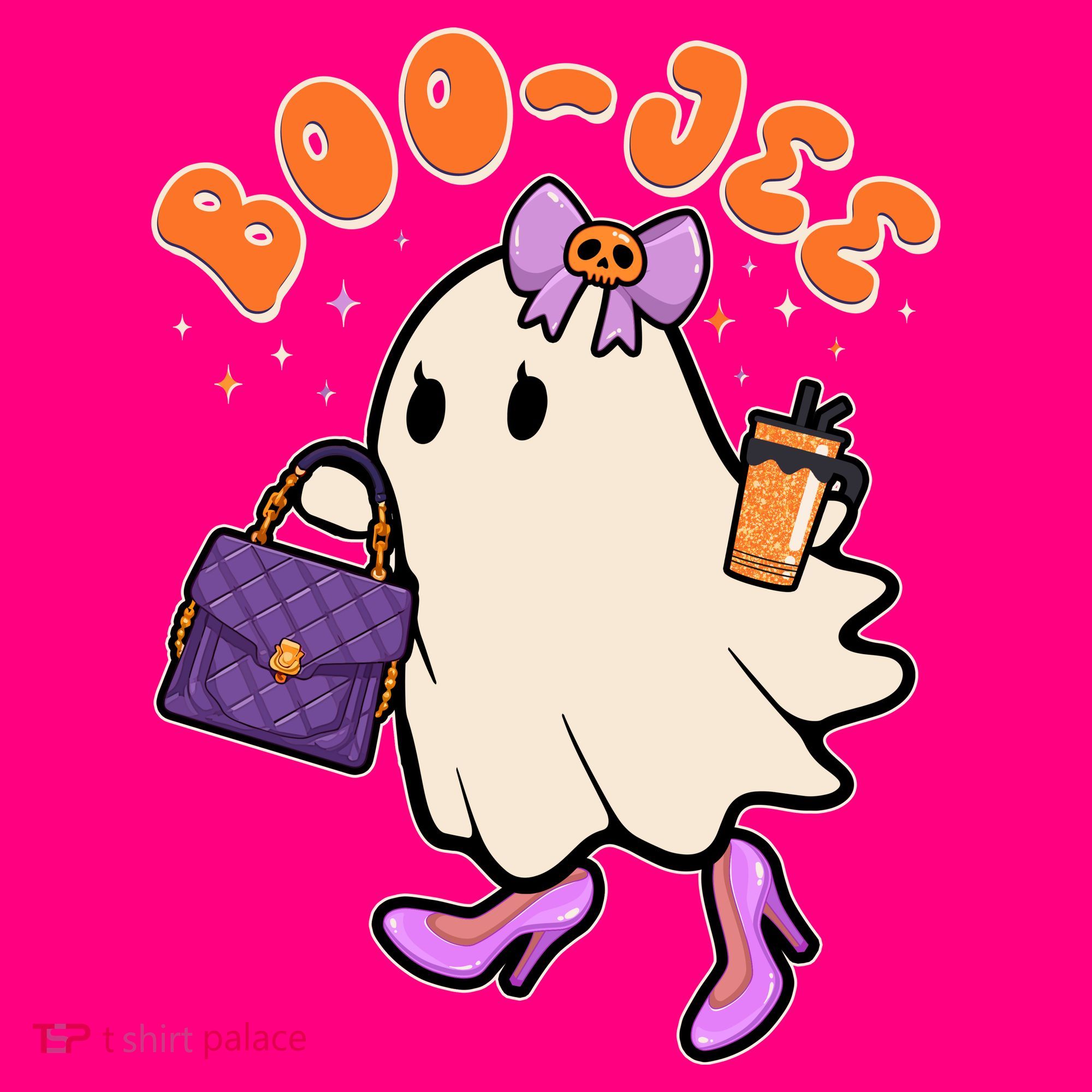 Funny Halloween BooJee Bougie Ghost Girl Mousepad