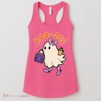 Funny Halloween BooJee Bougie Ghost Girl Women's Tank Top thumb 0