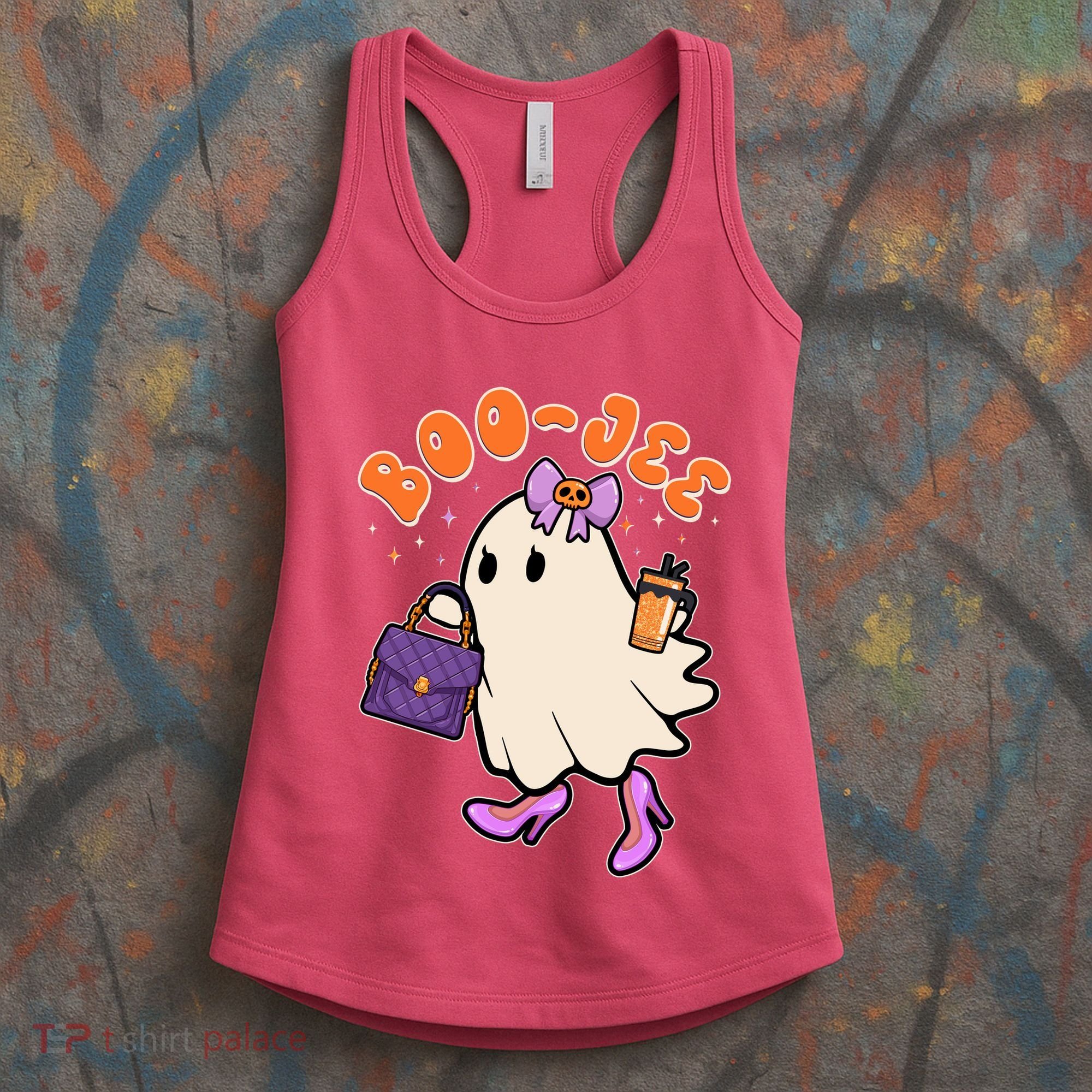 Funny Halloween BooJee Bougie Ghost Girl Women's Tank Top