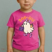 Funny Halloween BooJee Bougie Ghost Girl Toddler T-Shirt thumb 2