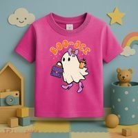 Funny Halloween BooJee Bougie Ghost Girl Toddler T-Shirt thumb 3