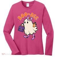 Funny Halloween BooJee Bougie Ghost Girl Women's Long Sleeve Shirt thumb 0