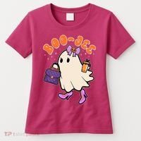 Funny Halloween BooJee Bougie Ghost Girl Women's T-Shirt thumb 0