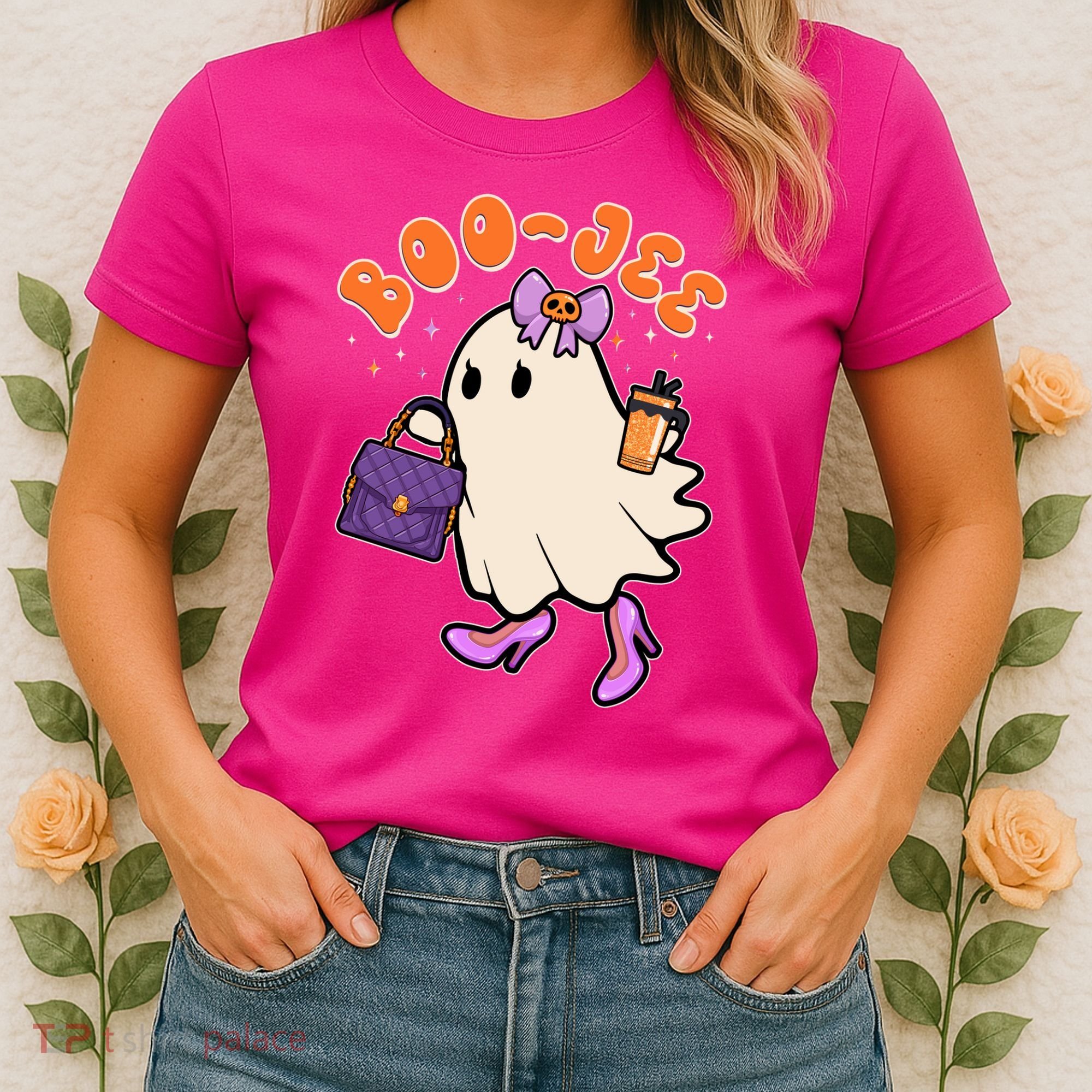 Funny Halloween BooJee Bougie Ghost Girl Women's T-Shirt