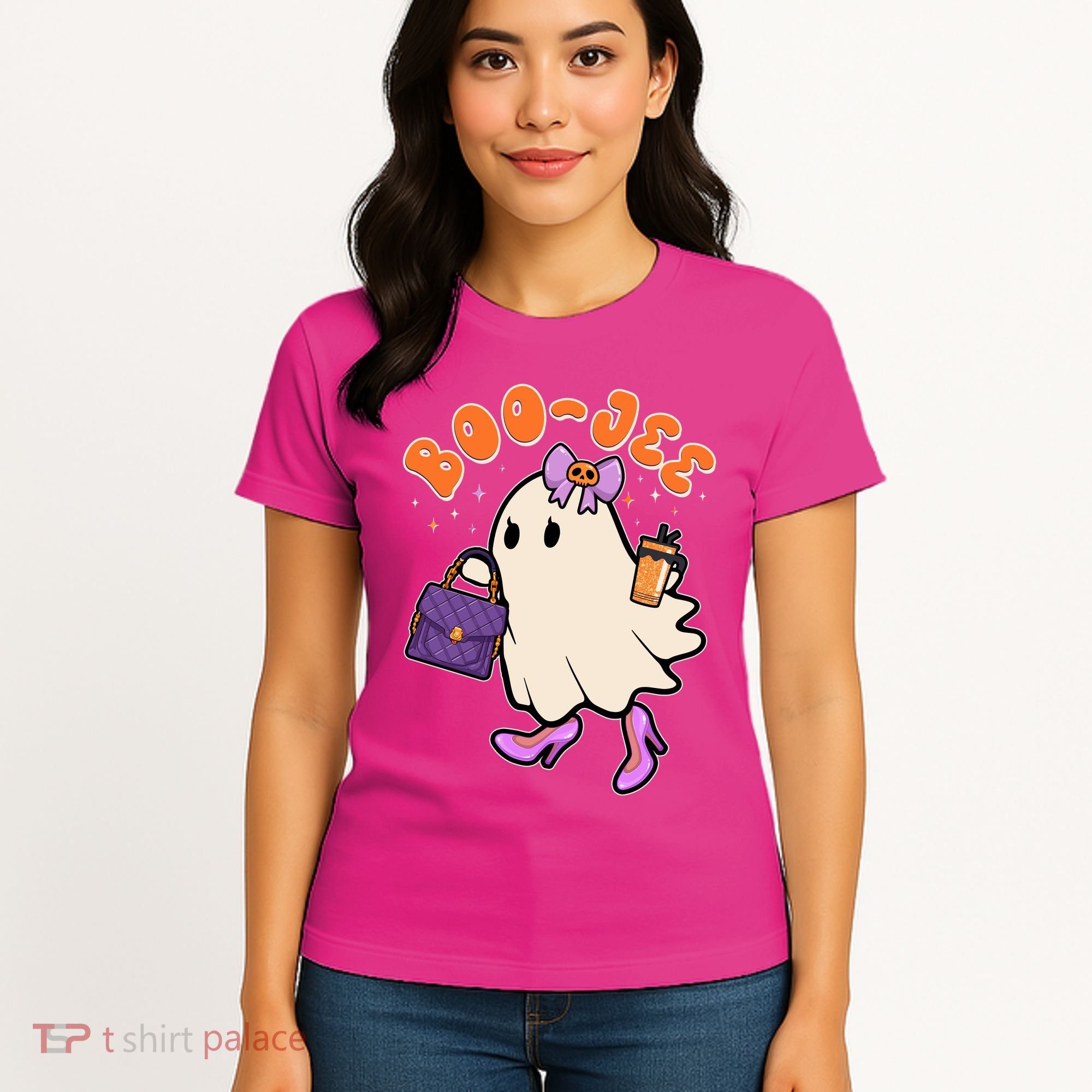 Funny Halloween BooJee Bougie Ghost Girl Women's T-Shirt