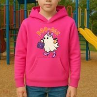 Funny Halloween BooJee Bougie Ghost Girl Kids Hoodie thumb 2
