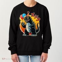 Funny Happy Birthday Japanese Kaiju Monster Women's Sweatshirt thumb 0