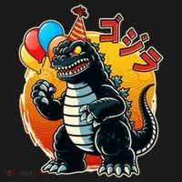 Funny Happy Birthday Japanese Kaiju Monster Women's Hoodie thumb 2
