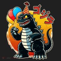 Funny Happy Birthday Japanese Kaiju Monster Hat thumb 2