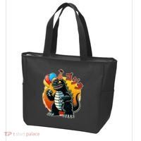 Funny Happy Birthday Japanese Kaiju Monster Tote Bag thumb 3