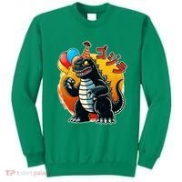 Funny Happy Birthday Japanese Kaiju Monster Sweatshirt thumb 0